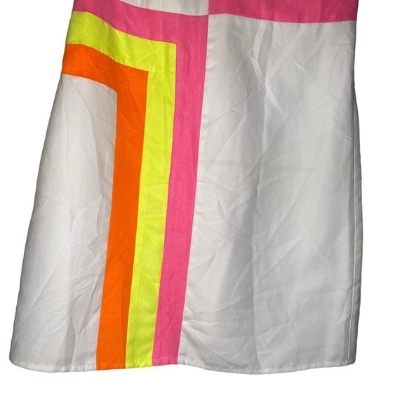NWT Julie Brown NYC Leah Colorblock‎ Dress Orange Small - Picture 4 of 11